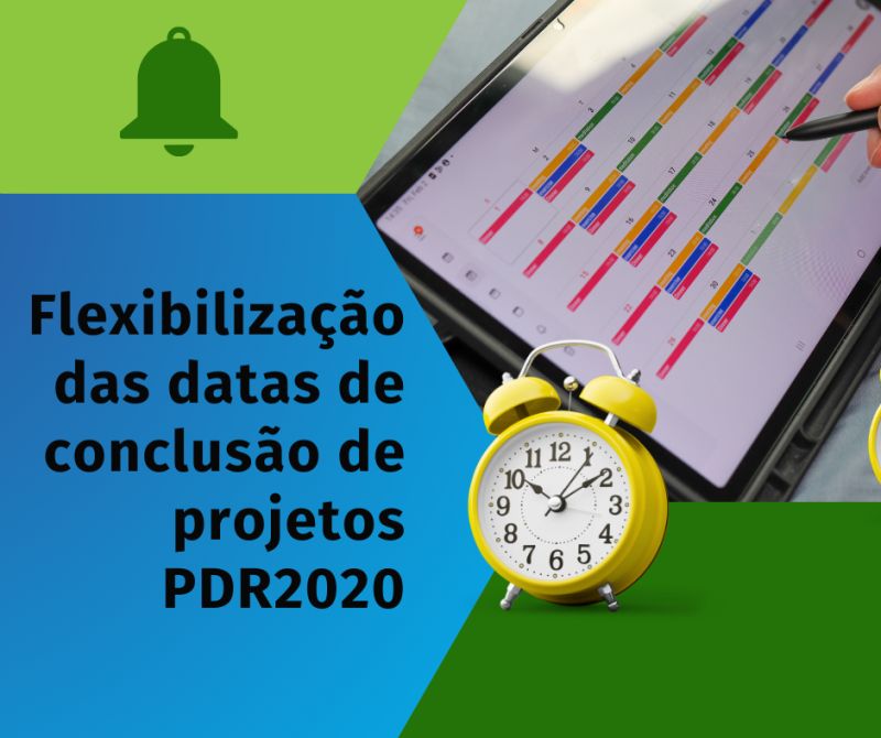 Flexibilização das datas de conclusão dos projetos PDR2020