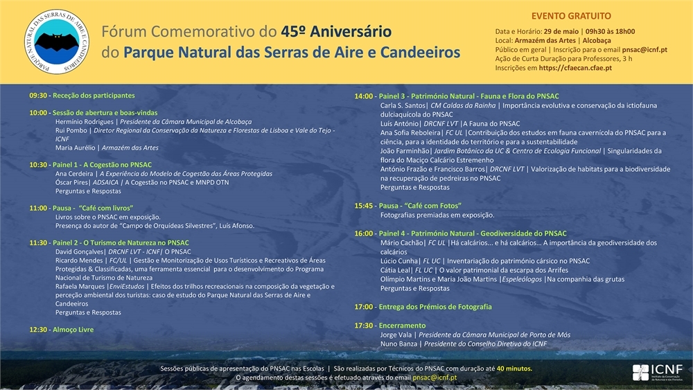 45º Aniversário do Parque Natural das Serras de Aires e Candeeiros